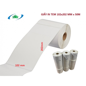 Giấy in tem decal 102x202 mm