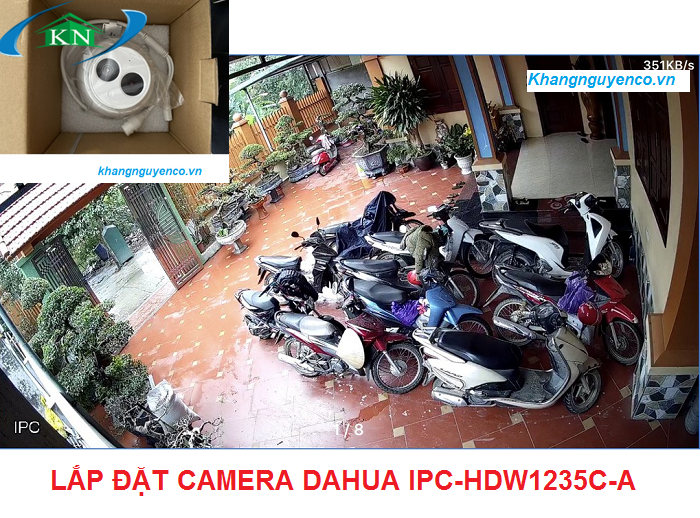 Lắp đặt camera Dahua IPC-HDW1235C-A ở Hà Nội